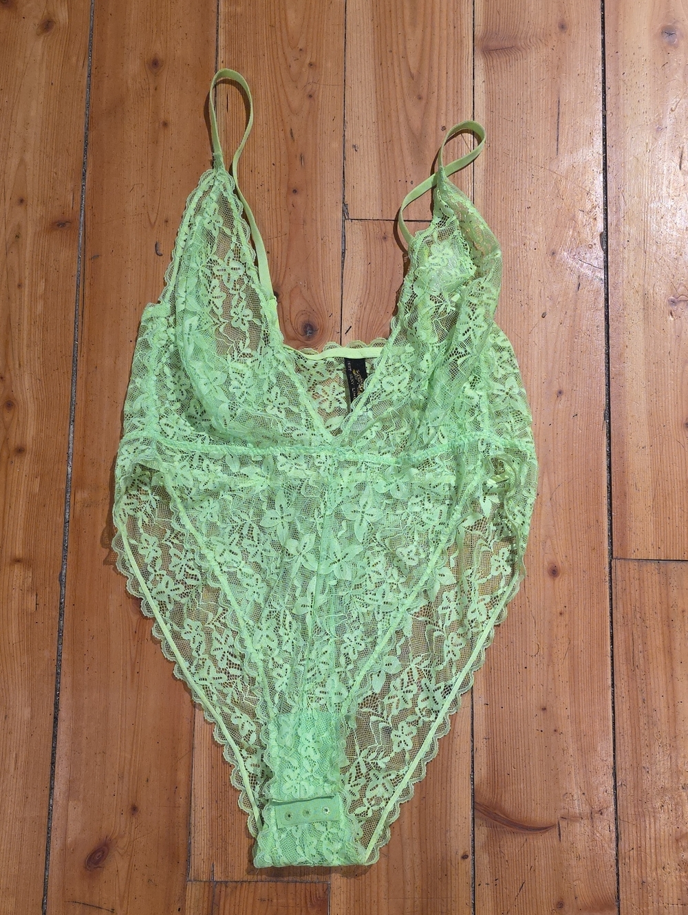 Lace Neon Green Bodysuit